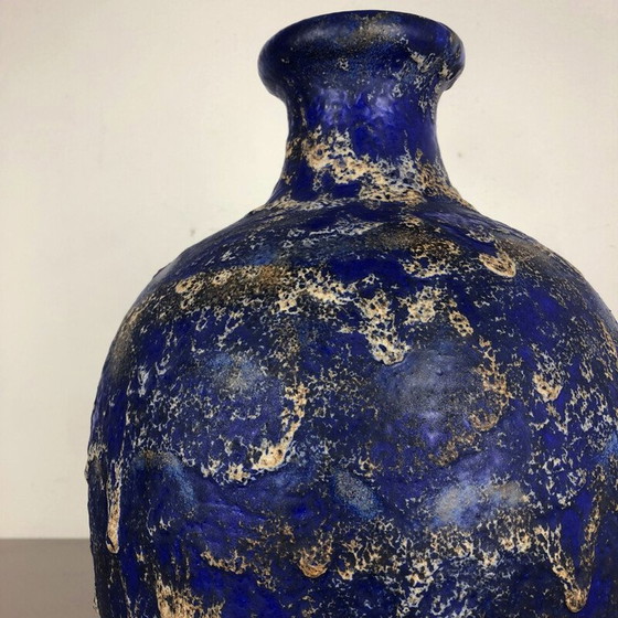 Image 1 of Vintage Keramik Fett Lava mehrfarbig "837" Bodenvase von Ruscha, 1970