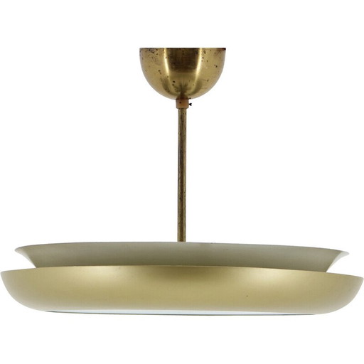 Vintage-Kronleuchter "UFO" von Josef Hurka, Tschechoslowakei 1930