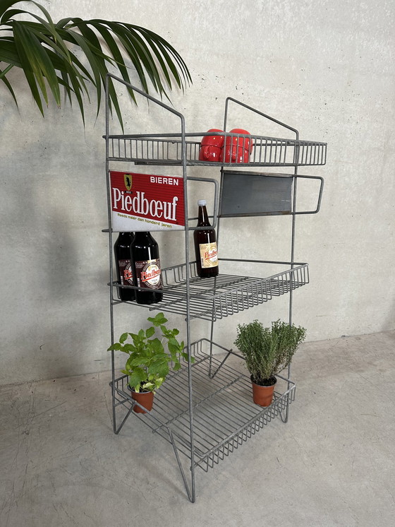 Image 1 of Vintage Industrial Rack - Drahtstruktur