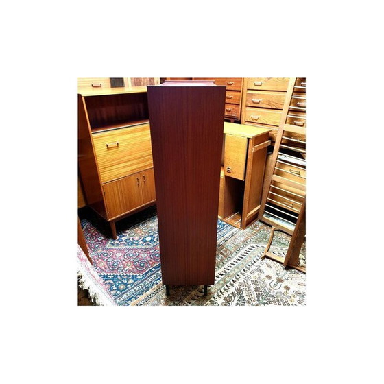 Image 1 of Vintage Schreibtisch aus Teakholz und schwarzem Metall