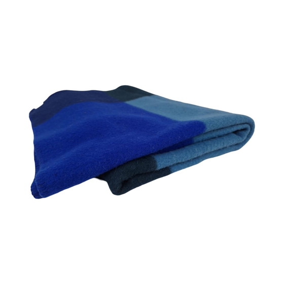 Image 1 of Røros Norway - Kariert - Blau - 100% Lammwolle