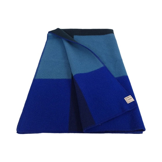 Image 1 of Røros Norway - Kariert - Blau - 100% Lammwolle