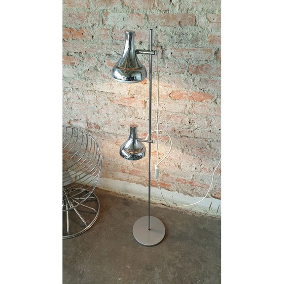 Image 1 of Silberne Vintage-Stehlampe, 1960er Jahre