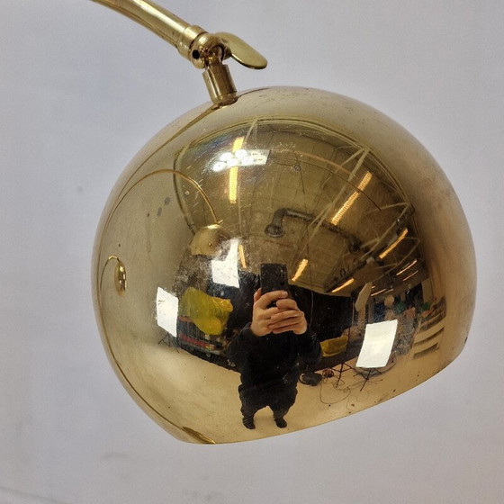 Image 1 of Vintage Space Age Messing Stehlampe, Deutschland 1970