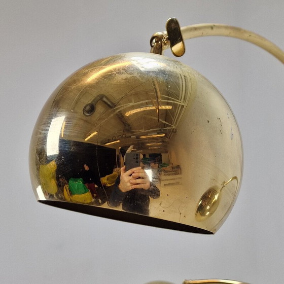 Image 1 of Vintage Space Age Messing Stehlampe, Deutschland 1970