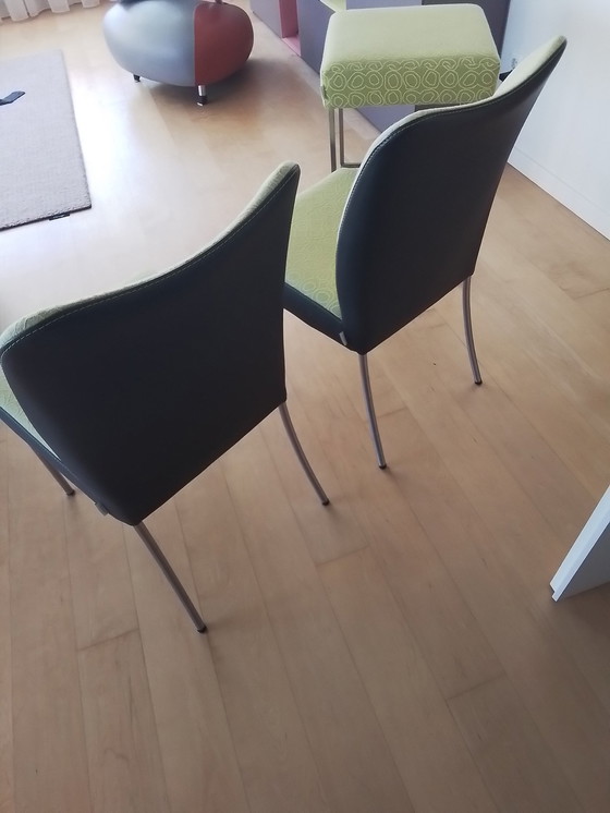 Image 1 of 4 Esszimmerstühle + 2 Barhocker