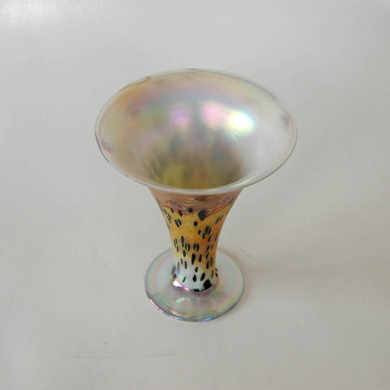 Image 1 of Vintage Vase mit Tigermuster