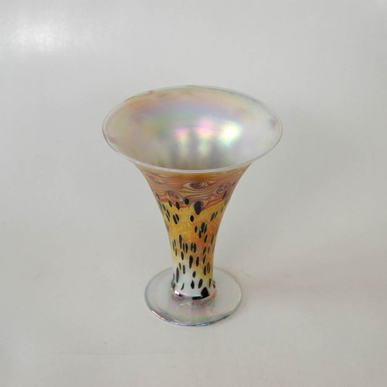 Image 1 of Vintage Vase mit Tigermuster