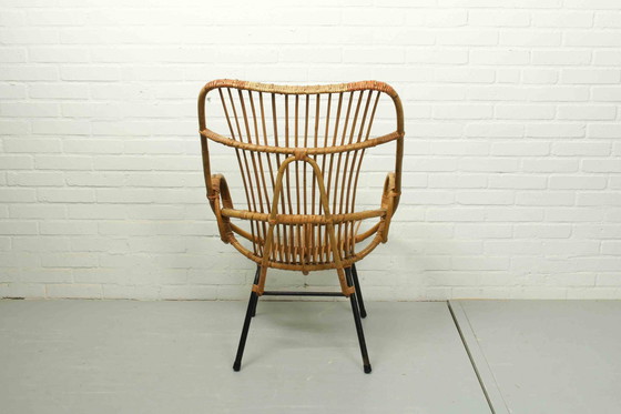 Image 1 of Rohé Noordwolde Terrassen- oder Loungesessel aus Metall und Rattan