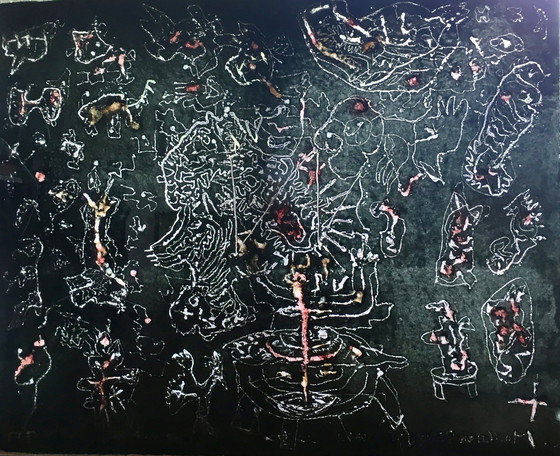 Image 1 of Barbara Beisinghoff - Wasserzeichenbild aus handgeschöpfem Papier im Acrylrahmen