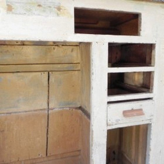 Image 1 of Französische Formica-Bar 156 cm breit - 1950er Jahre