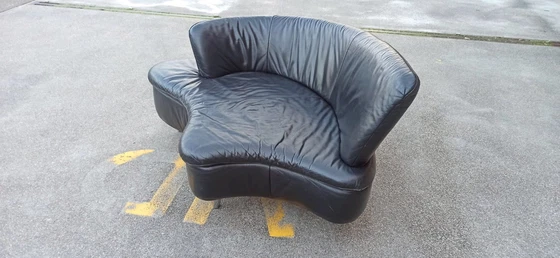 Image 1 of Leren Bankje / Loungebankje / Loveseat