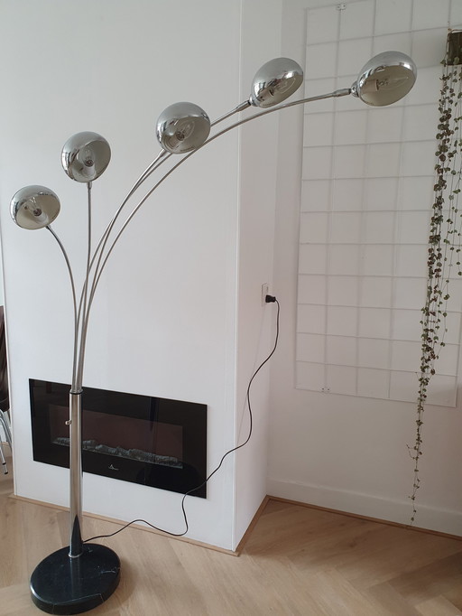 Vintage Bogenlampe mit Dimmer