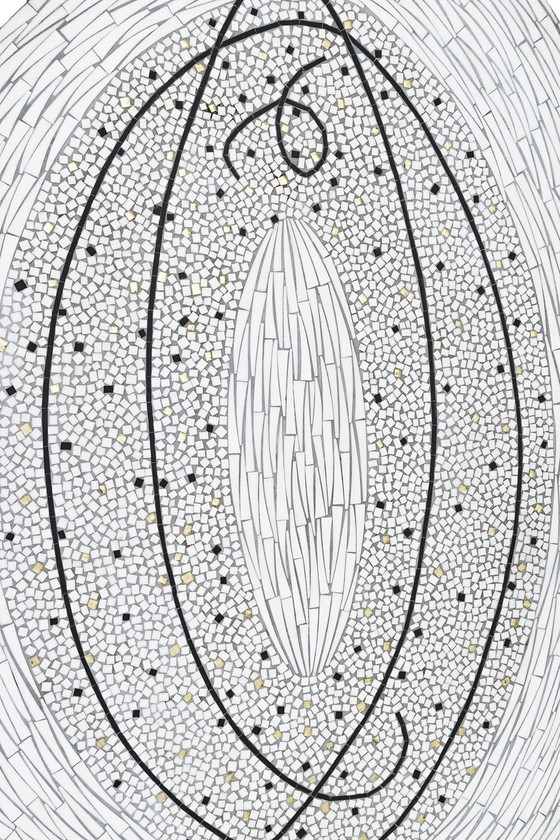 Image 1 of Antiker Mosaik-Couchtisch