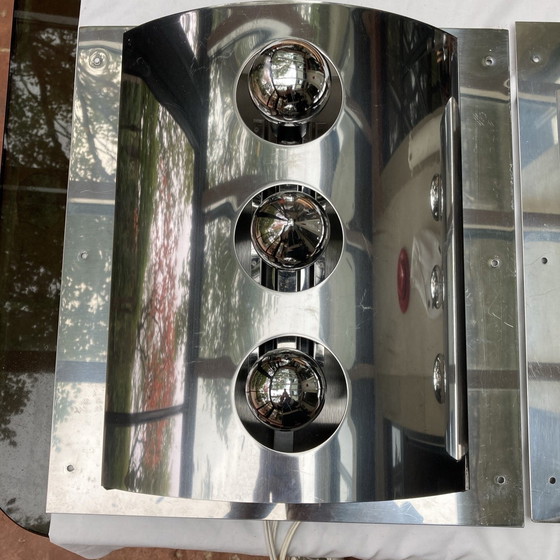 Image 1 of Paar Wandleuchten Goffredo Reggiani Space Age 70'S