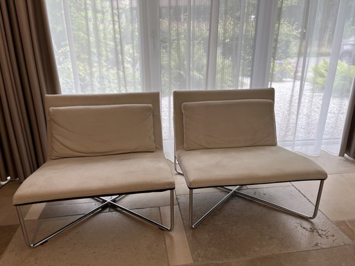 2x Minotti Hocker
