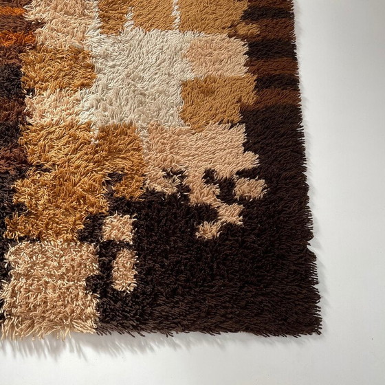 Image 1 of Mehrfarbiger Hochflorteppich Rya von Desso, Niederlande 1970er Jahre