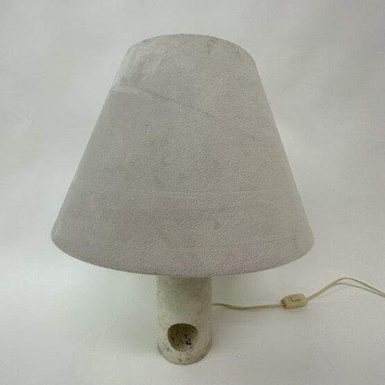 Image 1 of Travertin-Tischlampe mit Mid-Century-Design, 1970er Jahre