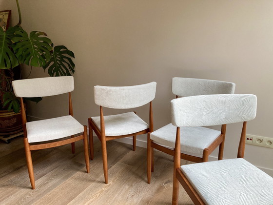 Image 1 of Satz von 4 Vintage Mid Century Stühlen