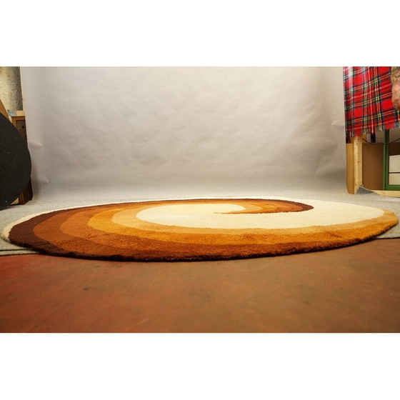 Image 1 of Alter Wollteppich von Ewald Kröner für Saarinen Tisch, Deutschland 1970