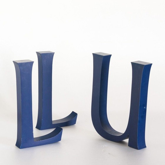 Image 1 of Posterschriftenset aus lackiertem Metall