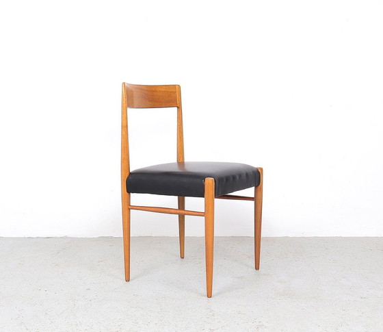 Image 1 of Lübke Esstischstühle aus Holz, 1960er Jahre