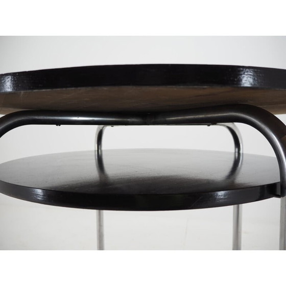 Image 1 of Vintage Chrom Bauhaus Tisch Funktionalismus, Tschechoslowakei 1920er Jahre