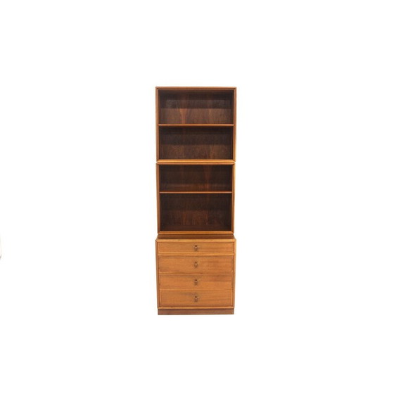 Image 1 of Bücherregal aus Nussbaumholz von Bertil Fridhagen für Bodafors, Schweden 1960