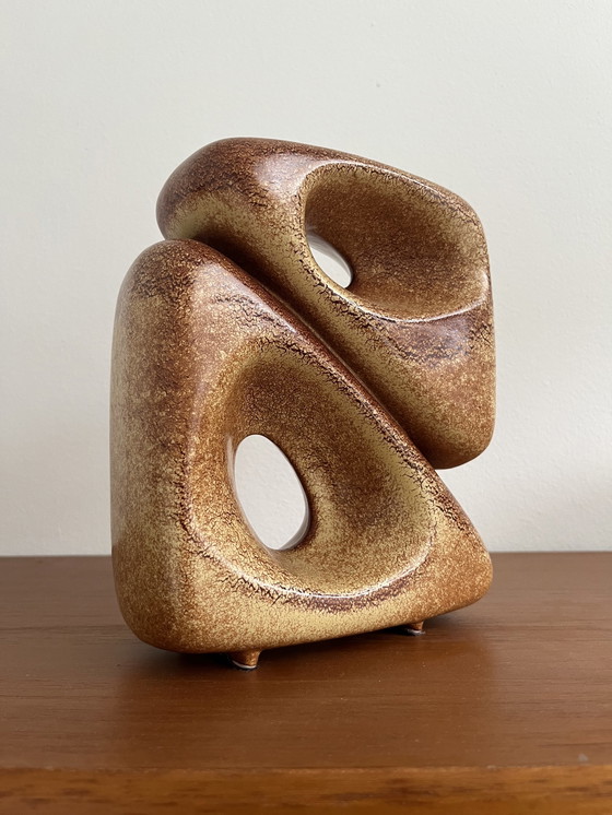 Image 1 of 2x Roberto Rigon Vase Bertoncello Ceramiche d'arte 1960s