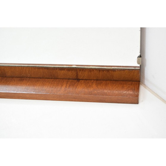 Image 1 of Vintage Art Deco Spiegel mit Holzrahmen, Tschechoslowakei 1930er Jahre