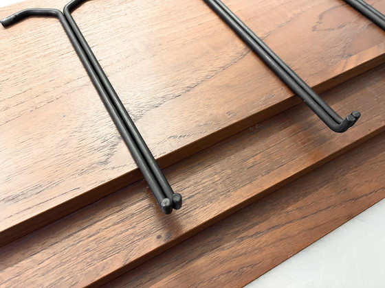 Image 1 of 1/6 Poul Cadovius Zubehör Regalboden Shelf Unit Cado Teak + 2 Metallhalterungen