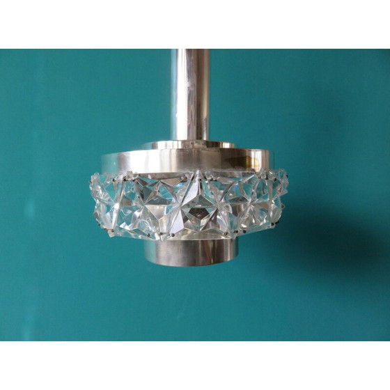 Image 1 of Skandinavische Hängelampe aus Metall und Plexiglas, 1970