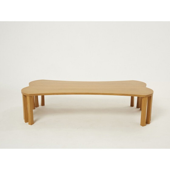 Image 1 of Vintage Couchtisch aus Eichenholz von Vincent Poujardieu, 1992