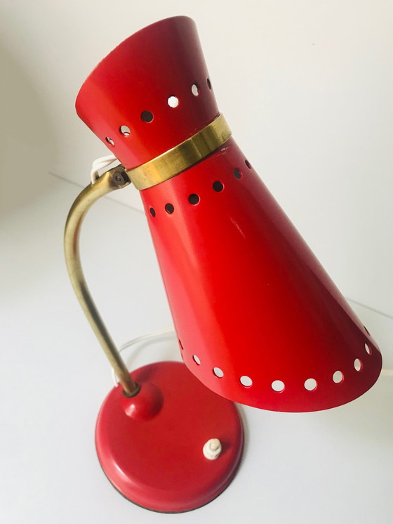 Image 1 of Vintage Schreibtischlampe - Diabolo - René Mathieu - Lunel - 1950