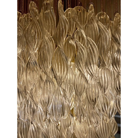 Image 1 of Vintage-Kronleuchter aus Muranoglas von Venini, 1970