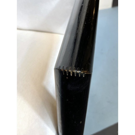 Image 1 of Satz von 4 italienischen Sesseln aus der Mitte des Jahrhunderts aus Holz und Satin, 1970er Jahre