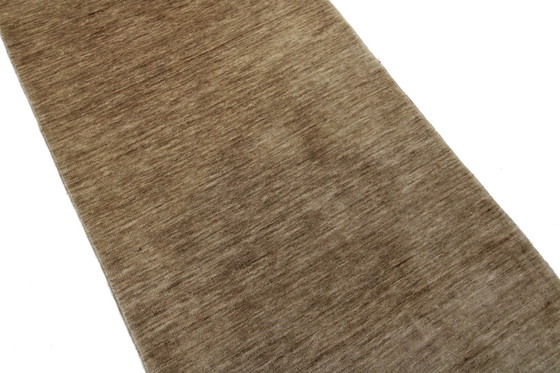 Image 1 of Modern Gabbeh Loom Einfarbig Handgeknüpfter Teppich 342 X 75 Cm Neuer Teppich