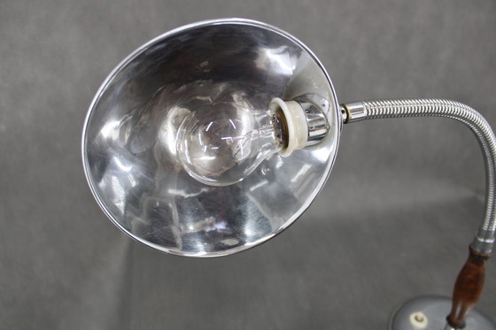 Image 1 of Mid Century Chrom Tischlampe, 1930S, Tschechoslowakei