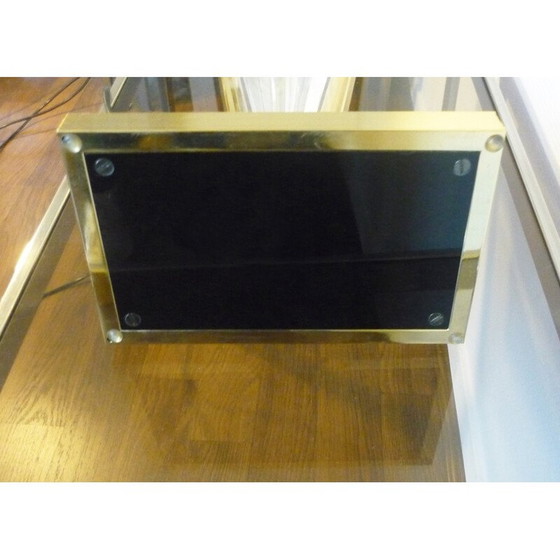 Image 1 of Mid-Century-Lampe aus Plexiglas und Messing - 1970er Jahre