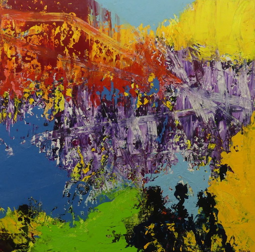 Gebrochene Stadt – schilderijen tekeningen, Abstract