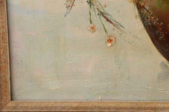 Image 1 of Gemälde Van J.Stein Feldstrauß mit schönem Holzrahmen 20. Jahrhundert.