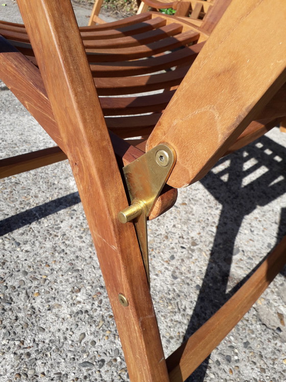 Image 1 of 4x Friendly Teak Klappstuhl