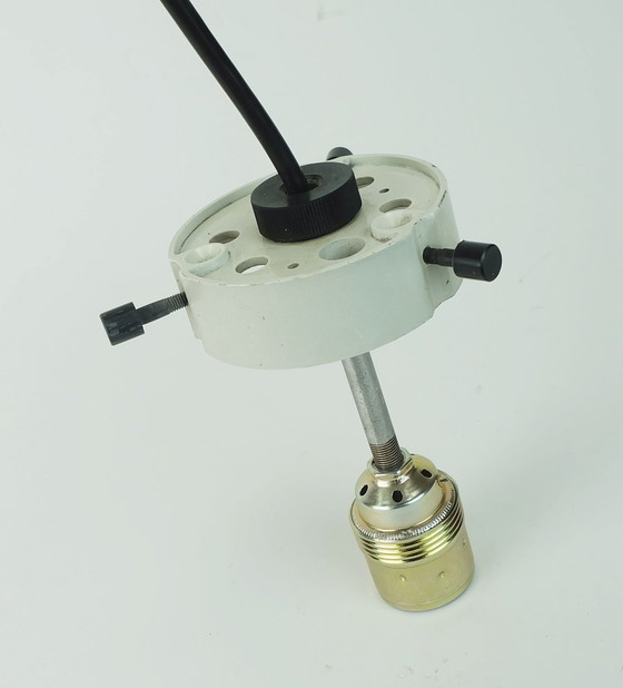 Image 1 of große glashütte limburg PENDANT LIGHT weiß blumenförmiges opalglas schirm