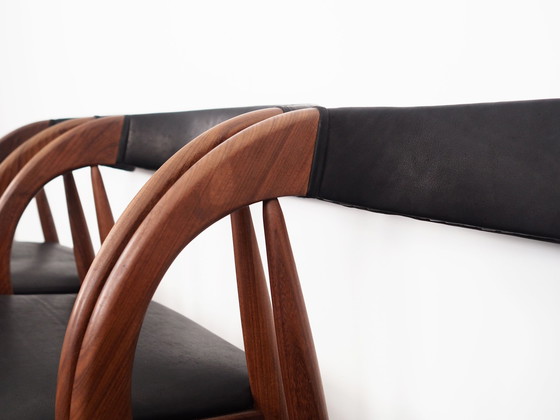 Image 1 of Satz von vier Stühlen aus Teakholz, Dänisches Design, 1970er Jahre, Hersteller: Orte Mobelfabrik