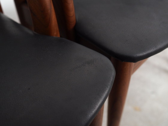 Image 1 of Satz von vier Stühlen aus Teakholz, Dänisches Design, 1970er Jahre, Hersteller: Orte Mobelfabrik