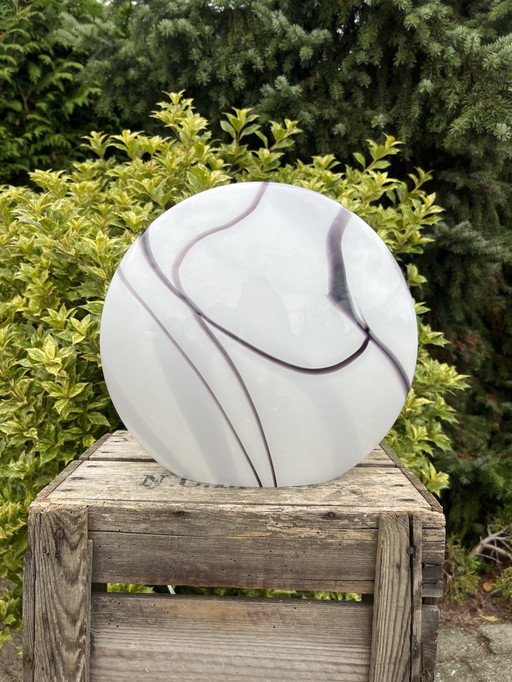 Zijlstra Tiel Tischlampe Glas Zebra Swirl