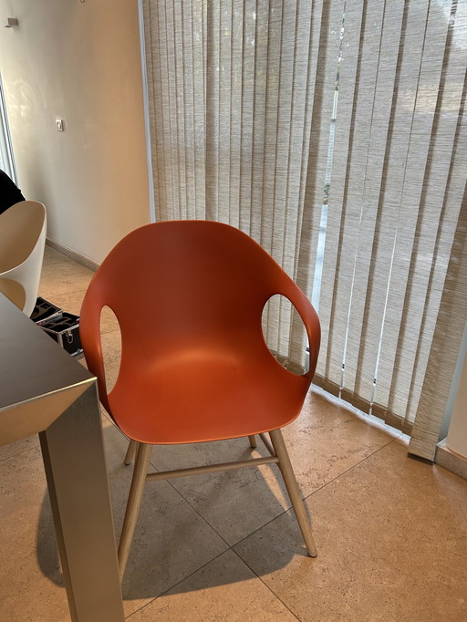 2x Rote Esszimmerstühle