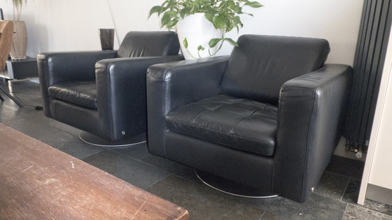 Image 1 of 2x Natuzzi Drehsessel