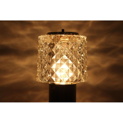 Kleine Tischlampe von Kamenicky Senov aus Glas und Messing 1970er Jahre