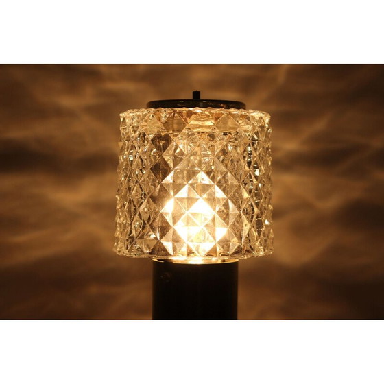Image 1 of Kleine Tischlampe von Kamenicky Senov aus Glas und Messing 1970er Jahre